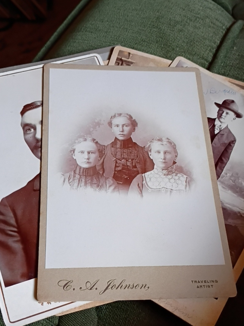 Antique Cabinet Cards Set Of 9
